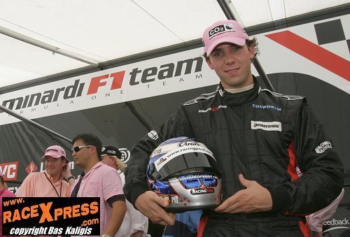 Lucky Björn Bakker in Minardi F1 2-seater